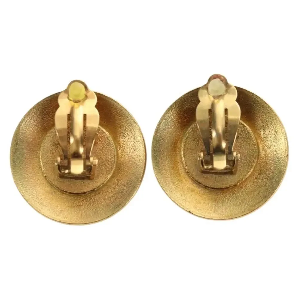 Chanel CC Logo Earring Gold